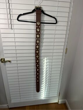 Brown Grommet Accent Belt - Unbranded
